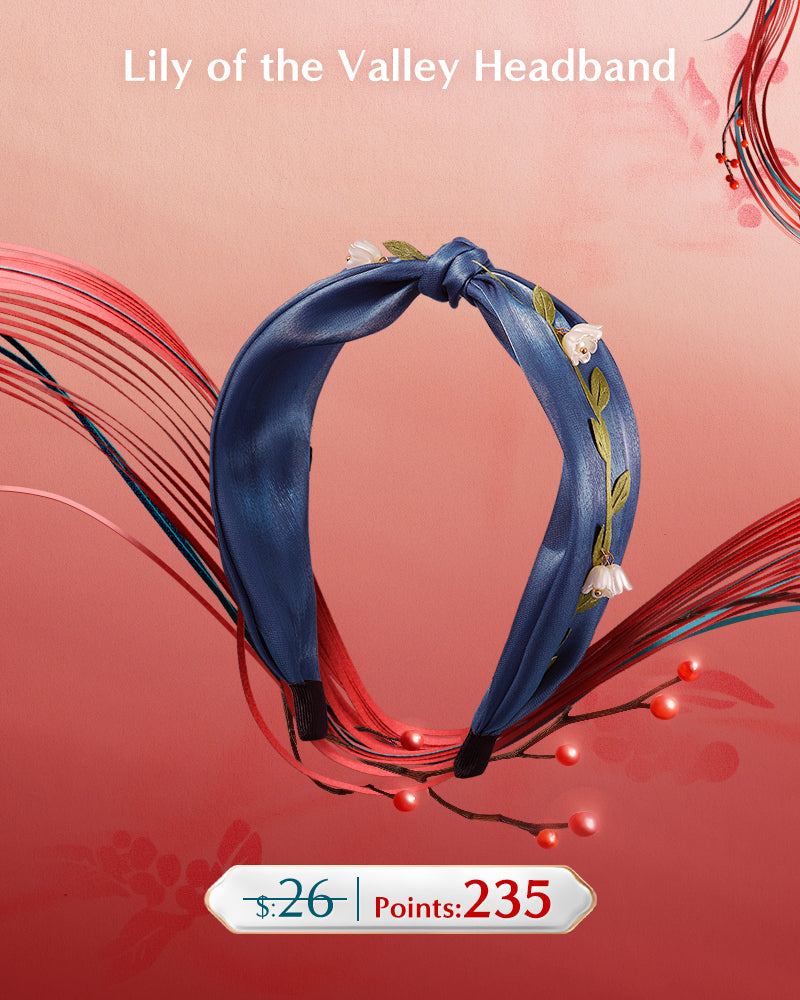 Points-Redeemable Lily of the Valley Headband