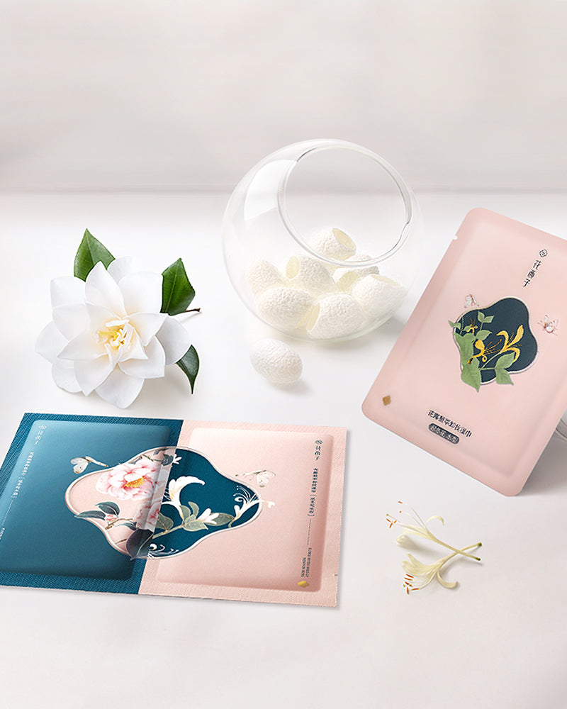 Florasis-Floral Dew Care Makeup Remover Wipes (Face+Eyes&Lips)