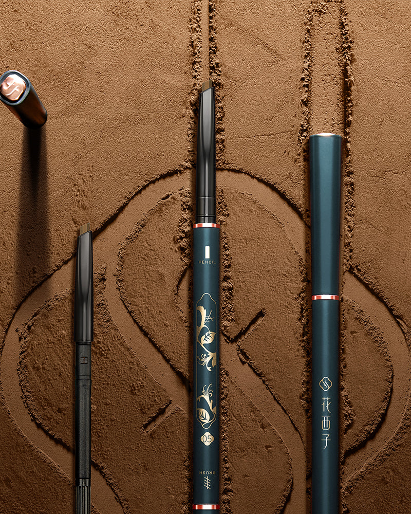 Florasis-Luozidai Floral Eyebrow Define Powder Pencil (Chisel Tip 1+1)