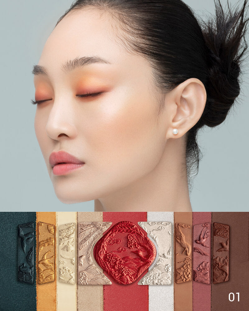 Floral Engraving Phoenix Makeup Palette -sku