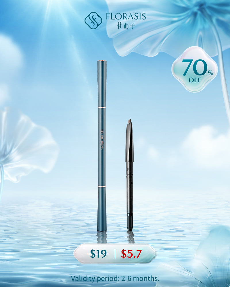 EXP Luodai Floral Eyebrow Define Powder Pencil (Chisel Tip 1+1)