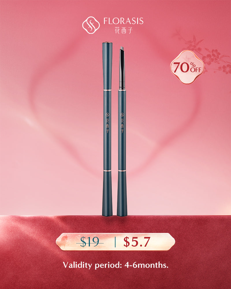 Luodai Floral Eyebrow Define Powder Pencil (Pointe biseautée 1+1)