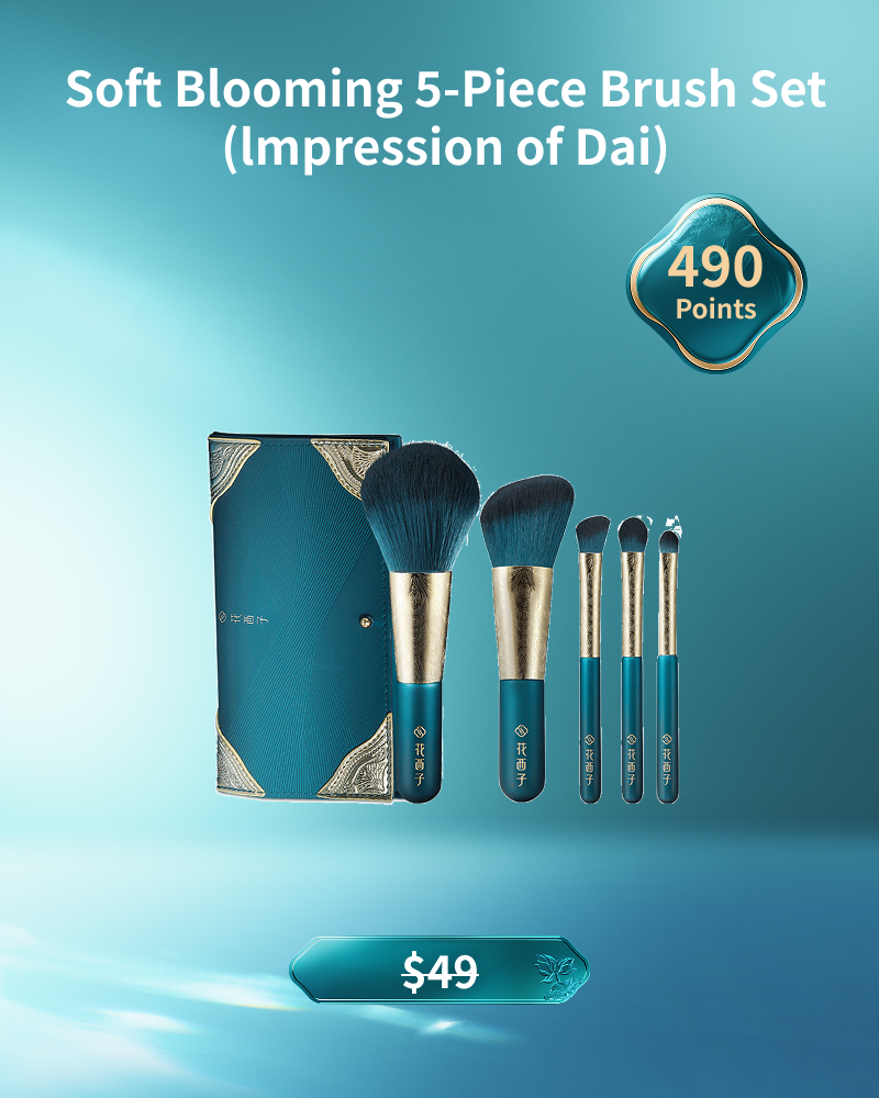 SOFT BLOOMING SET DE 5 PINCEAUX (IMPRESSION DES DAI)